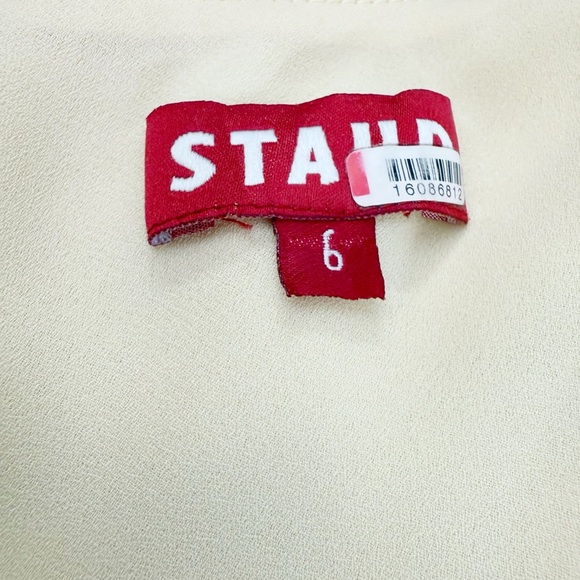 STAUD Ashlyn One-shoulder Chiffon Maxi Dress in Whirlpool Size 6 - Picture 10 of 11